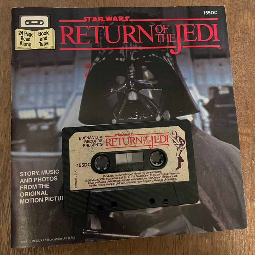 Return of the Jedi Cassette Tape & Book